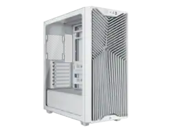 CORSAIR - 3200D RS Mid-Tower Case, White, 360mm Rad, BTF/Zero/Stealth Compatible, Angled GPU Fan Mount - White