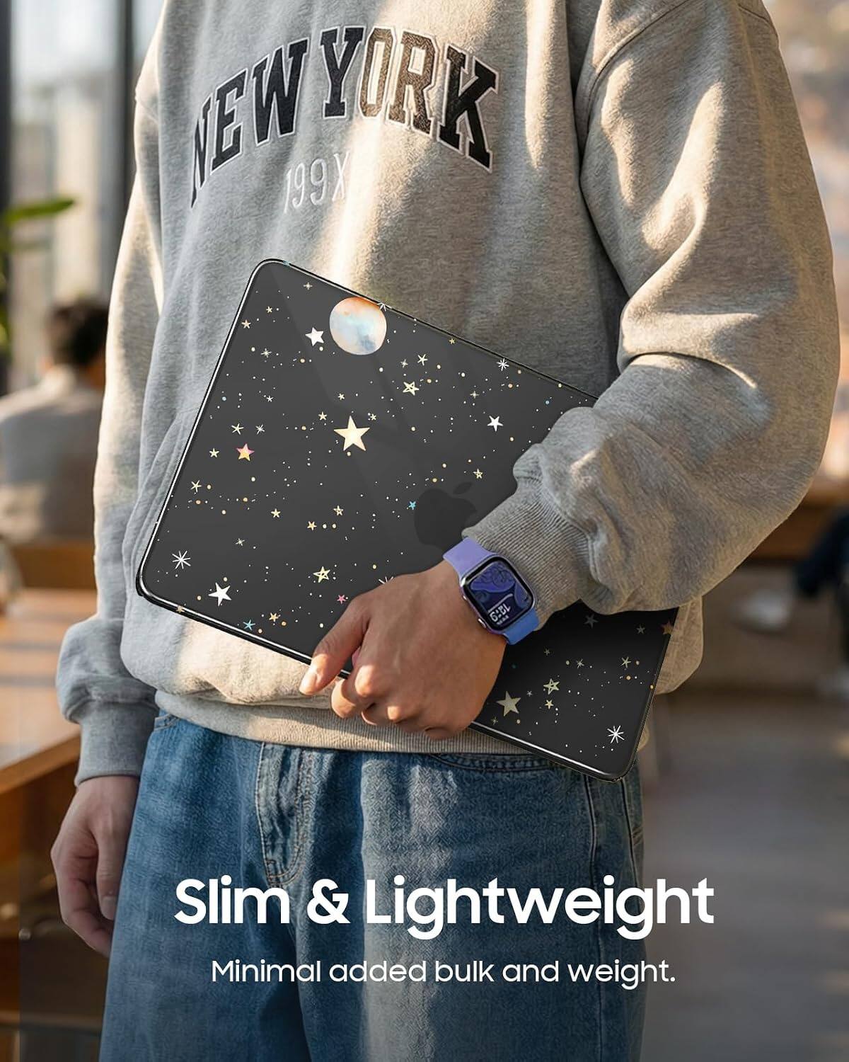 NEW YORK  
199X  

Slim & Lightweight  
Minimal added bulk and weight.