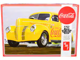 Skill 3 Model Kit 1940 Ford Coupe "Coca-Cola" 1/25 Scale Model by AMT
