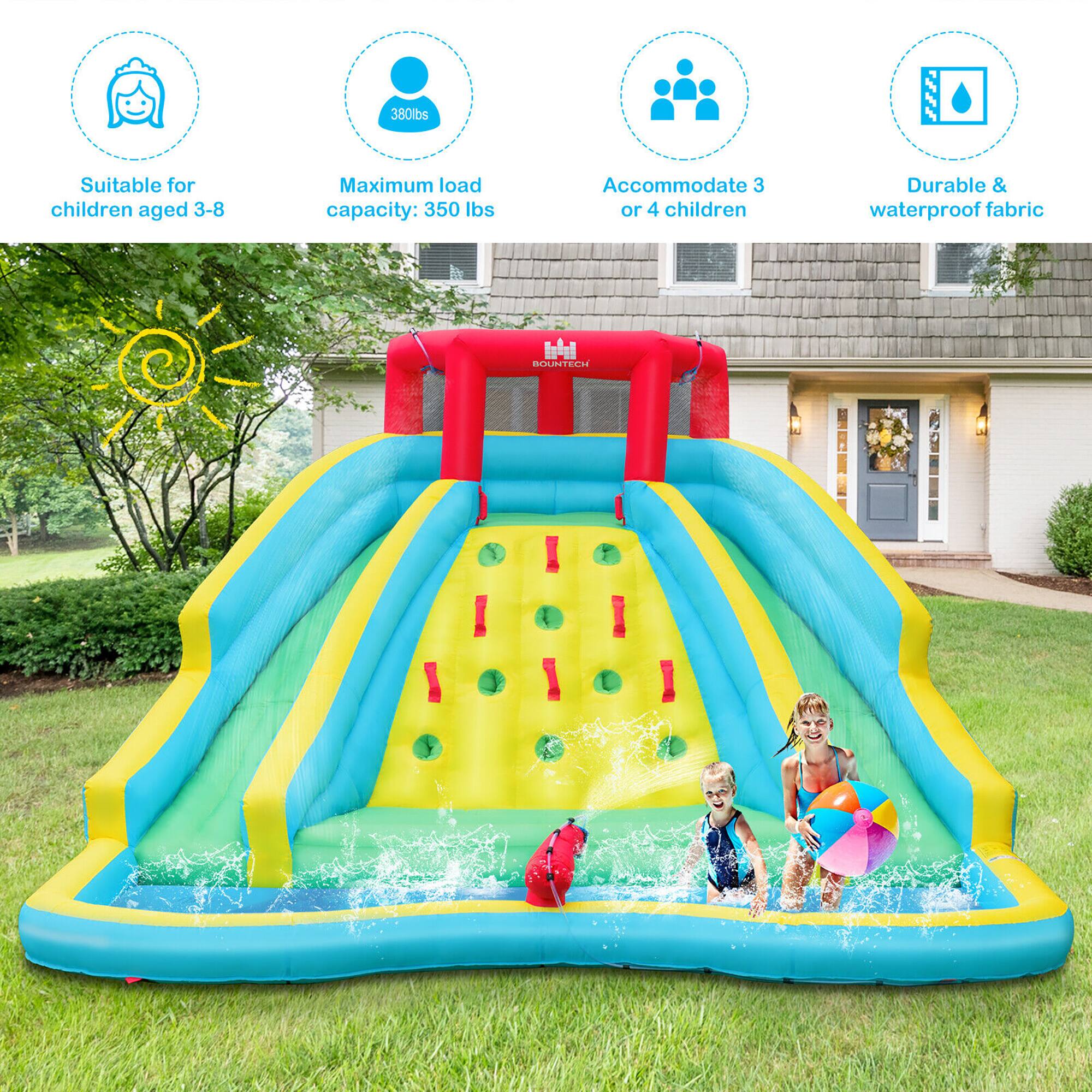 - Suitable for children aged 3-8
- Maximum load capacity: 350 lbs
- Accommodate 3 or 4 children
- Durable & waterproof fabric