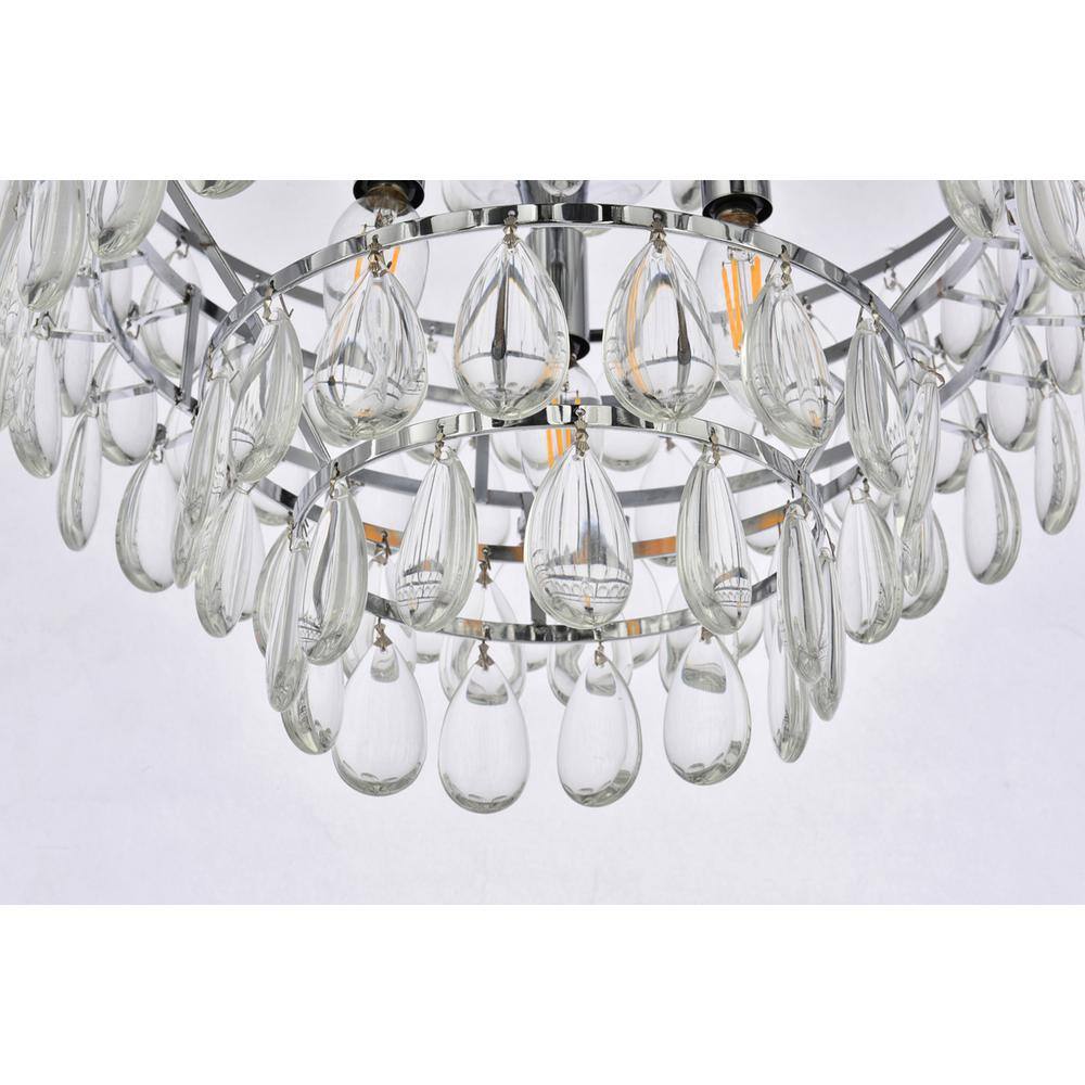 Alt View 5. Elegant Lighting - Mila 16 inch pendant in chrome - Chrome.