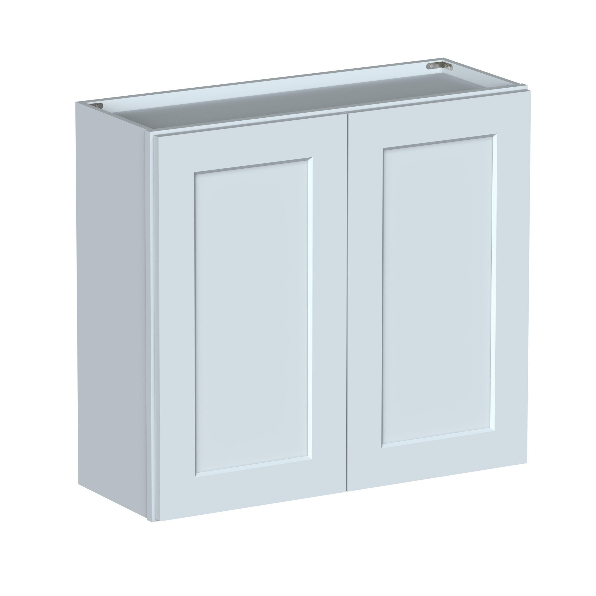 Alt View 1. Boyel Living - 33in.W x12in.D x30in.H WALL CABINET Fully assembled Cabinet With Two HDF Doors - Gray.