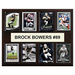 C&I Collectibles - Brock Bowers Las Vegas Raiders 12" x 15" Trading Card Plaque - Multicolor
