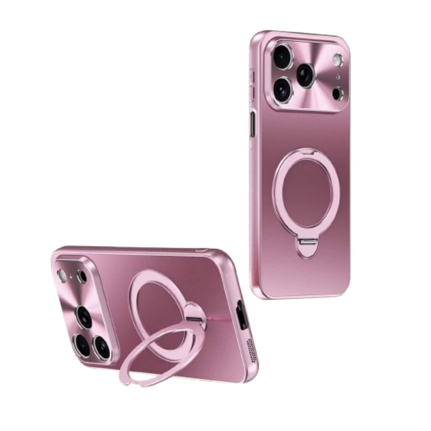 Stock Preferred - Shockproof MagSafe Case with Metal Camera Protector for iPhone 17 Pro Max - Purple