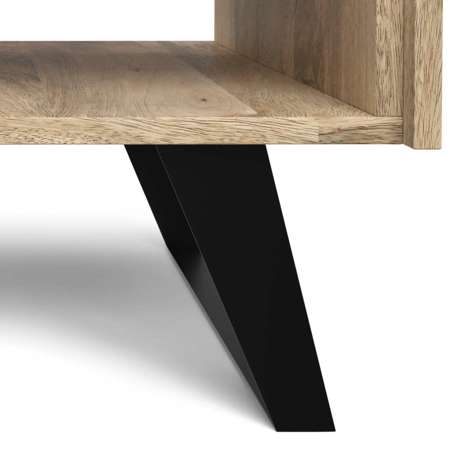 Alt View 7. Simpli Home - Lowry Modern Industrial 22 inch Wide Metal End Side Table in Natural - Natural.