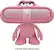 Front. Beats by Dr. Dre - Character Support Stand for Pill Speakers - Pink.