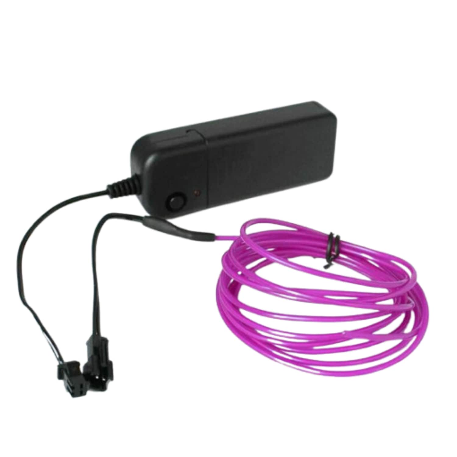 Home Collection - 6.56Ft Battery Powered Neon LED EL Wire String Light - Purple