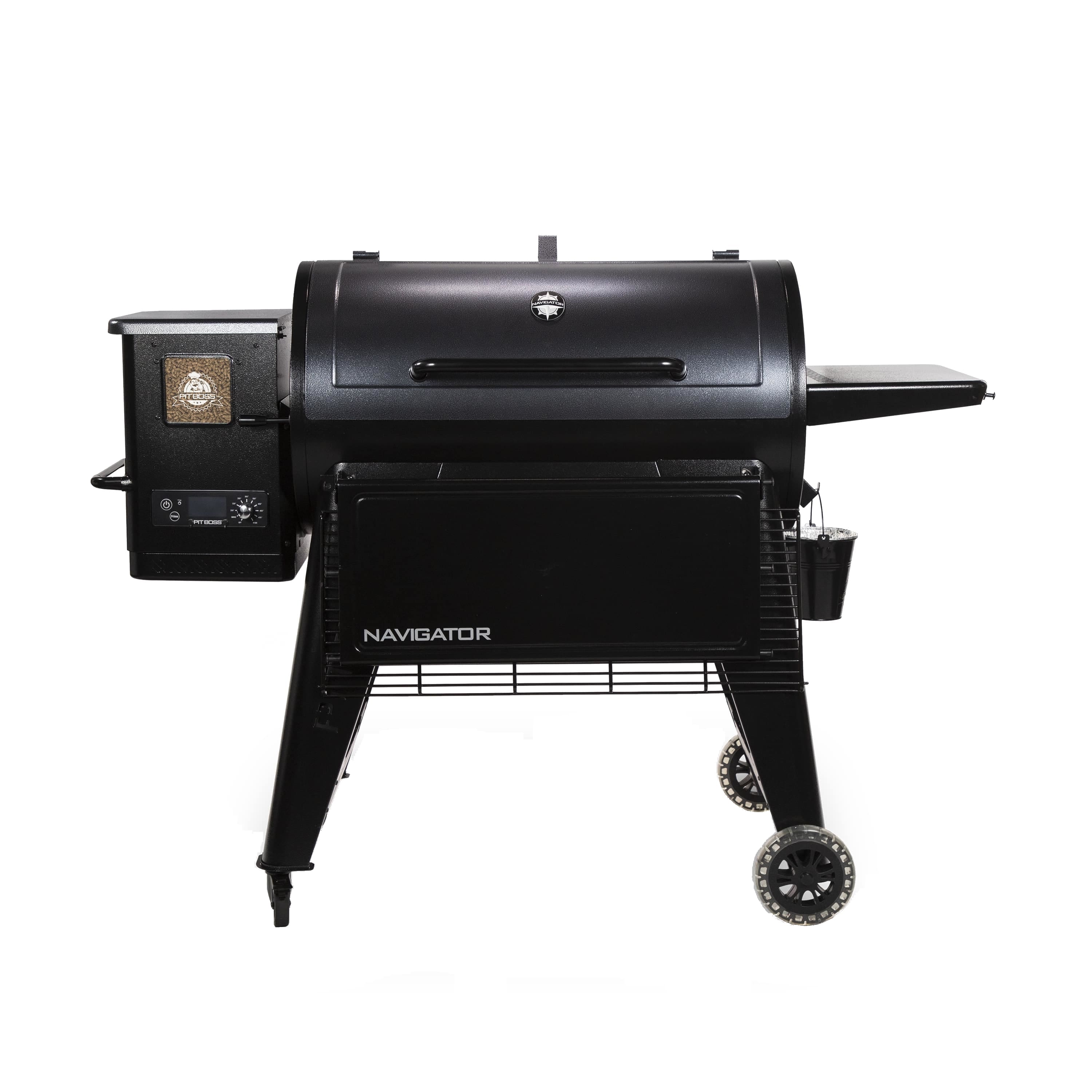 Pit Boss - Navigator Wood Pellet Grill with Grill Cover - Black - Angle_Zoom