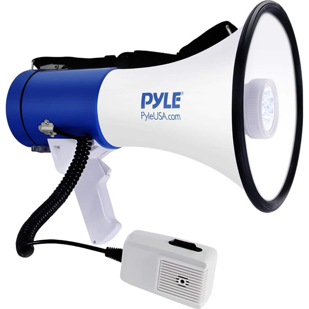 PylePro - Compact Portable PA Megaphone Speaker PMP51LT - Blue and White