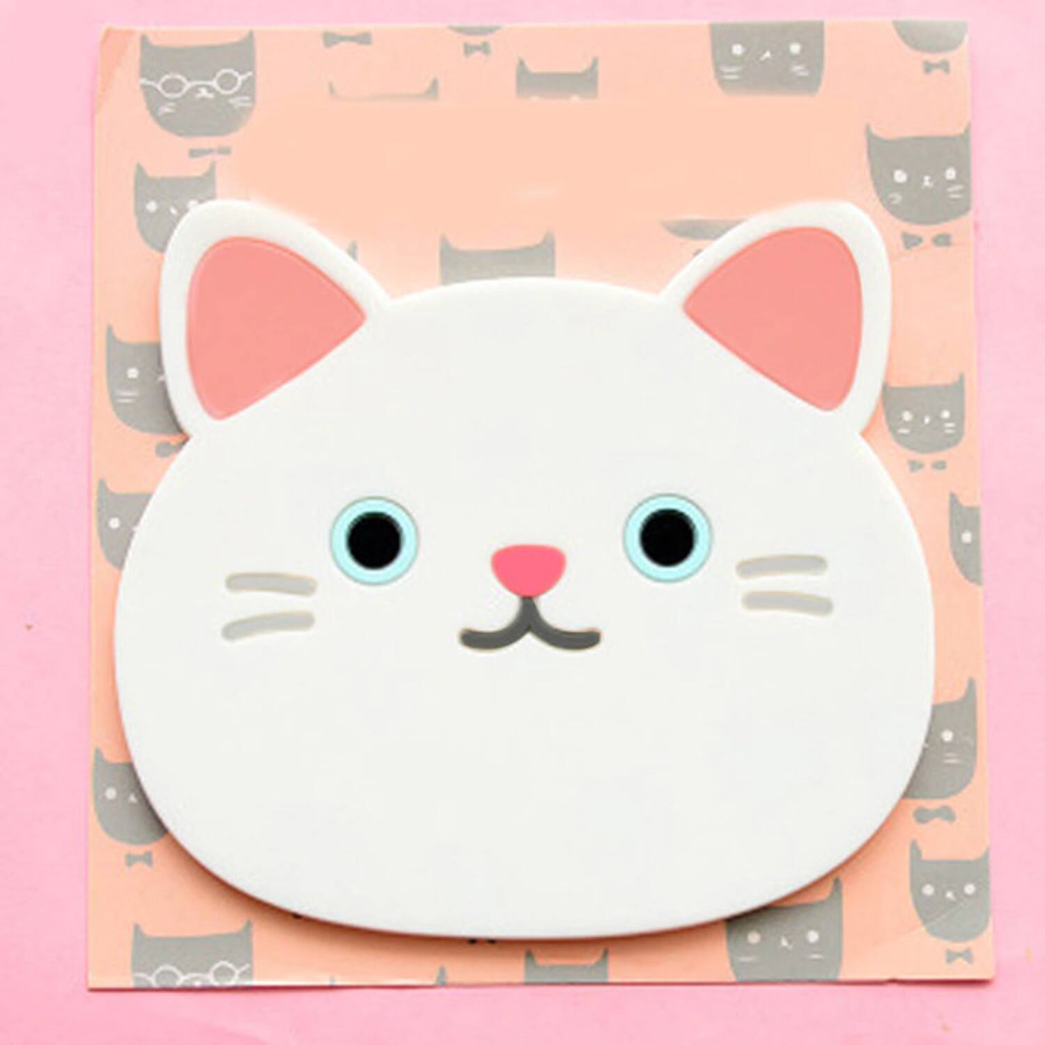 Back. MITAOSLIM - Silicone Funny Cat Coasters Coffee Cup Mats 3 pack - Mixed 3 color.