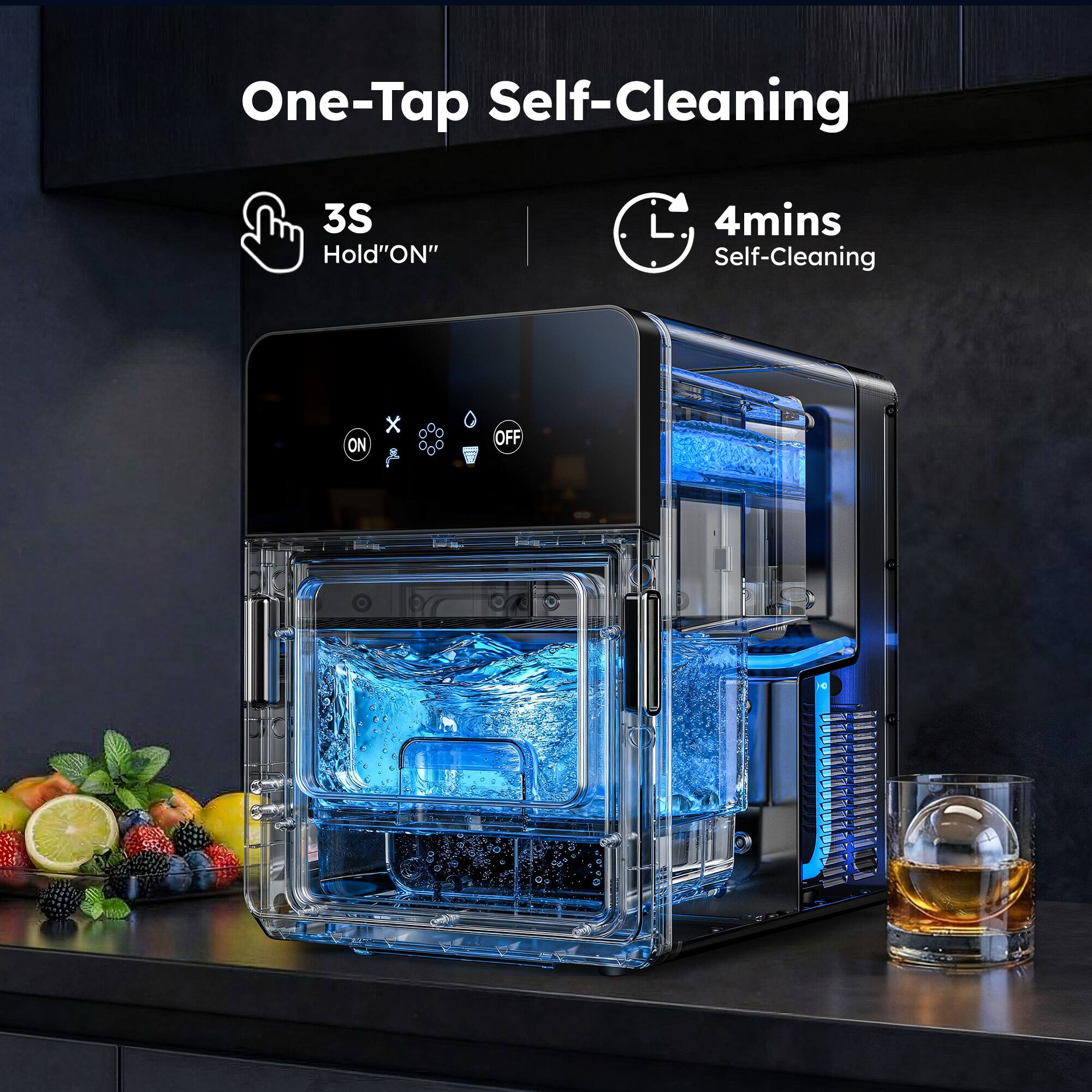 One-Tap Self-Cleaning

3S Hold "ON"

4mins Self-Cleaning