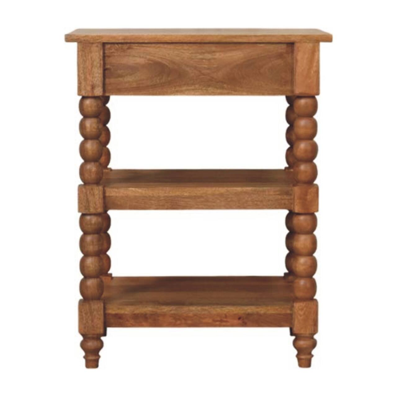 Alt View 5. Artisan Furniture - Artisan Furniture Solid WoodBarley Twist Side Table - Brown.