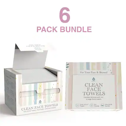 6 PACK BUNDLE
VOIL Y/ VALV t NEYOND 50 ....E. ia) % Socig Ti a al ha Sroe - -r For Your Face & Beyond
P FATRC CLEAN FACE TOWELS
Elevated skincare with our X-Large facial towels.
FURINIC FACE TOWELS
Soft & Durable CLEAN Towel's | Eco-Friendly Ultra 50 XL 10"x12" 50 Towels Eco Friendly Ultra Soft & Durable