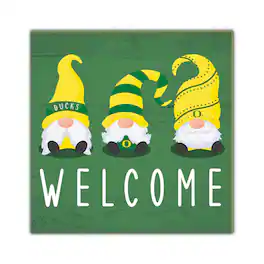 Fan Creations - Oregon Ducks 10'' x 10'' Welcome Gnomes Sign - Multicolor