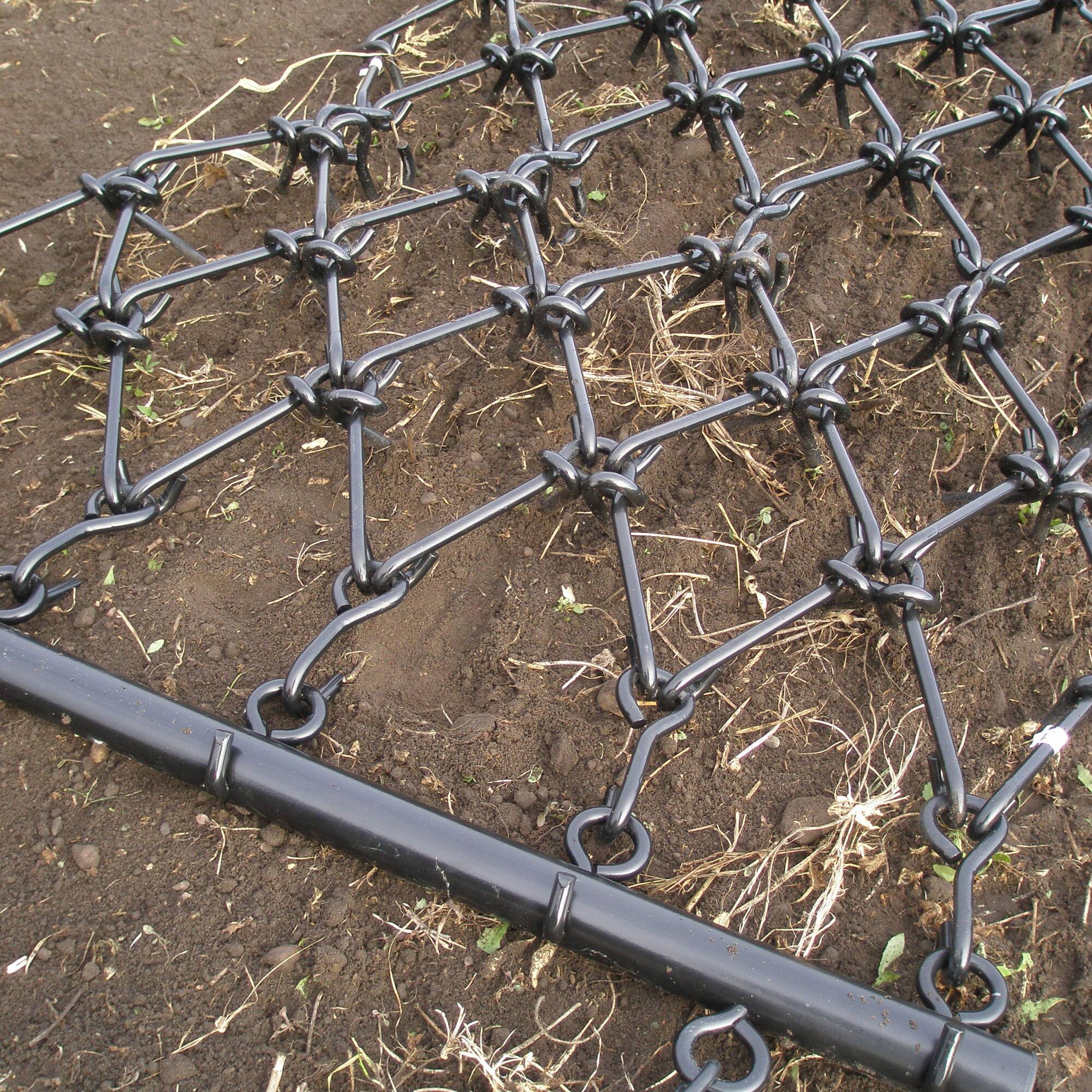 Alt View 1. Field Tuff - Field Tuff 4x4 Foot Steel Durable Chain Rake Field Leveling ATV Drag Harrow - Black.