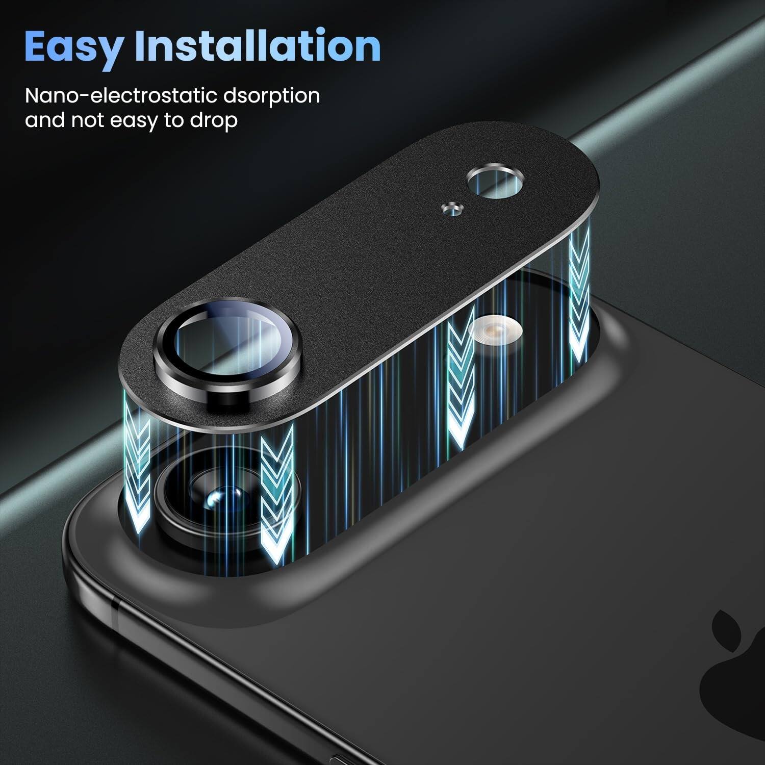 Easy Installation  
Nano-electrostatic adsorption and not easy to drop