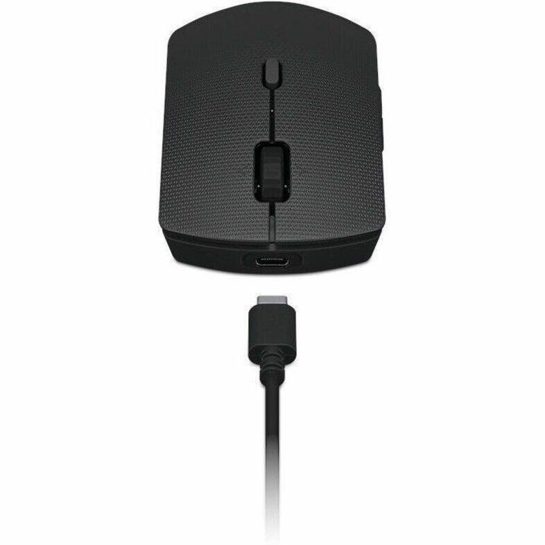 Alt View 4. Lenovo - Lenovo Professional Wireless Rechargeable Combo Keyboard and Mouse -US English - USB Type A Scissors Wireless - Gray.