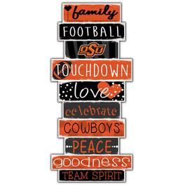 Fan Creations - Oklahoma State Cowboys 5'' x 24'' Celebrations Stack Sign - Multicolor
