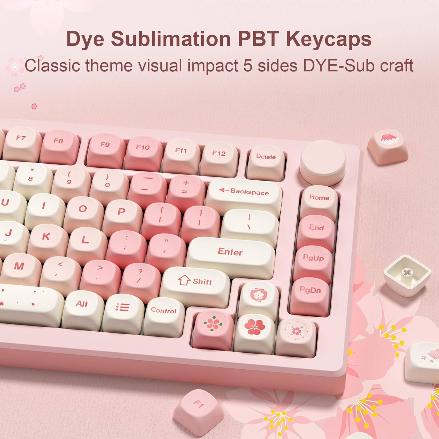 Dye Sublimation PBT Keycaps  
Classic theme visual impact 5 sides DYE-Sub craft  

F7 F8 F9 F10 F11 F12 Delete 8 U J M I K 1 9 O L < Alt ) o > . P : :  + - = Backspace { } I I ] I 1  Enter ? / Shift Control Home End PgUp PgDn F1
