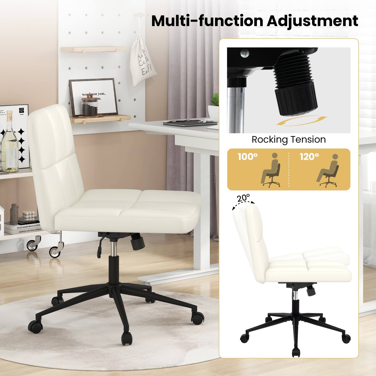 Multi-function Adjustment: Rocking Tension 100/120/20.