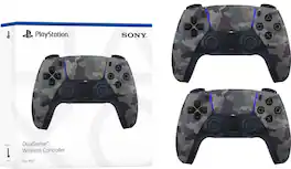 Sony Interactive Entertainment - Sony PlayStation 5 DualSense Wireless Controller 2 Pack Camouflage - Gray