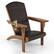 Alt View 5. Costway - Patio Adirondack Chair with Rattan Padded Seat Wide Armrests & Hidden Cupholder - Brown,Mix Brown.