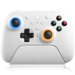 Dazzling Pops - 8bitdo ultimate controller game gamepad for pc android steam deck with tmr joysticks switchable hall effect - White