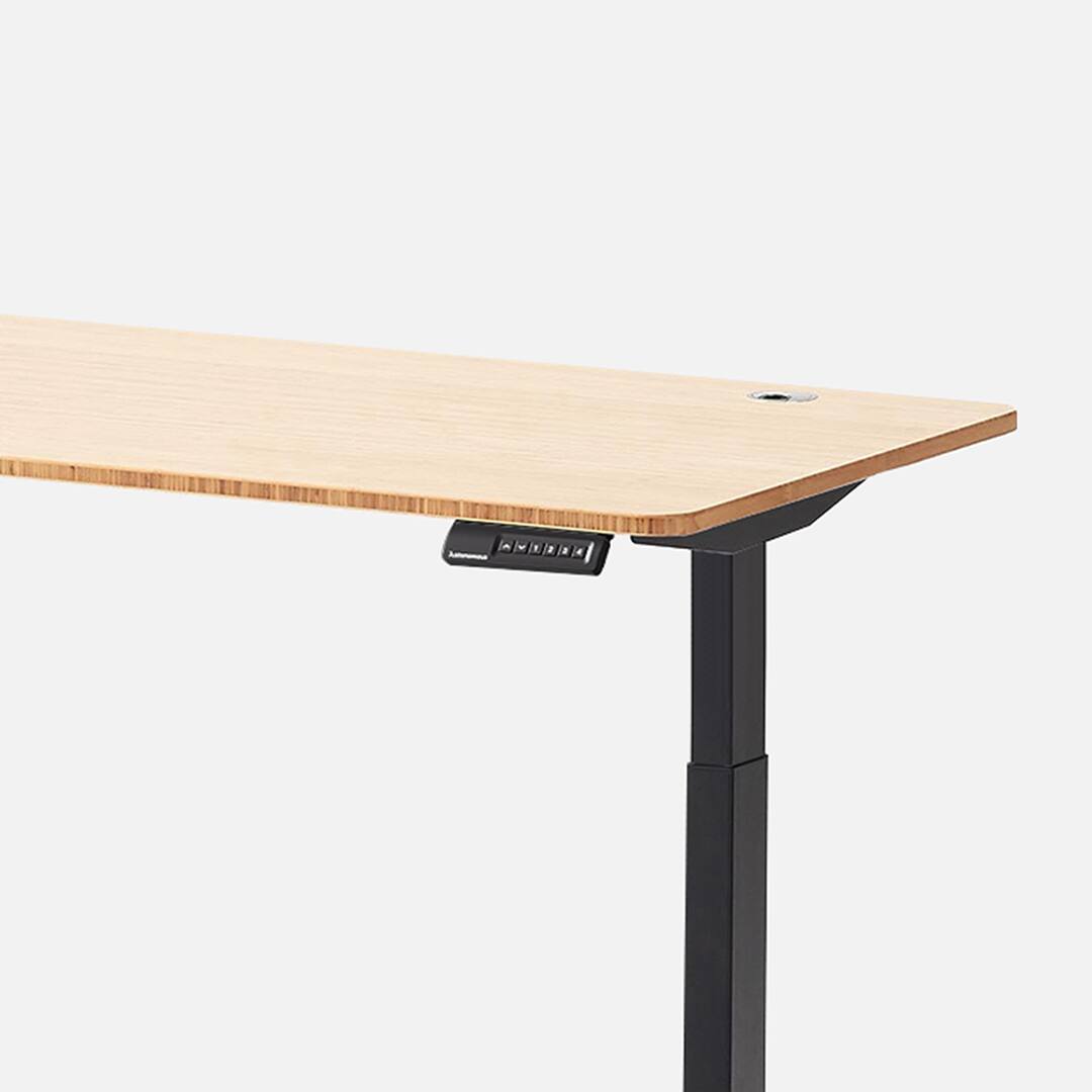 Alt View 3. Autonomous - Autonomous Desk 2 Standing Desk 2-Stage - White Bamboo.