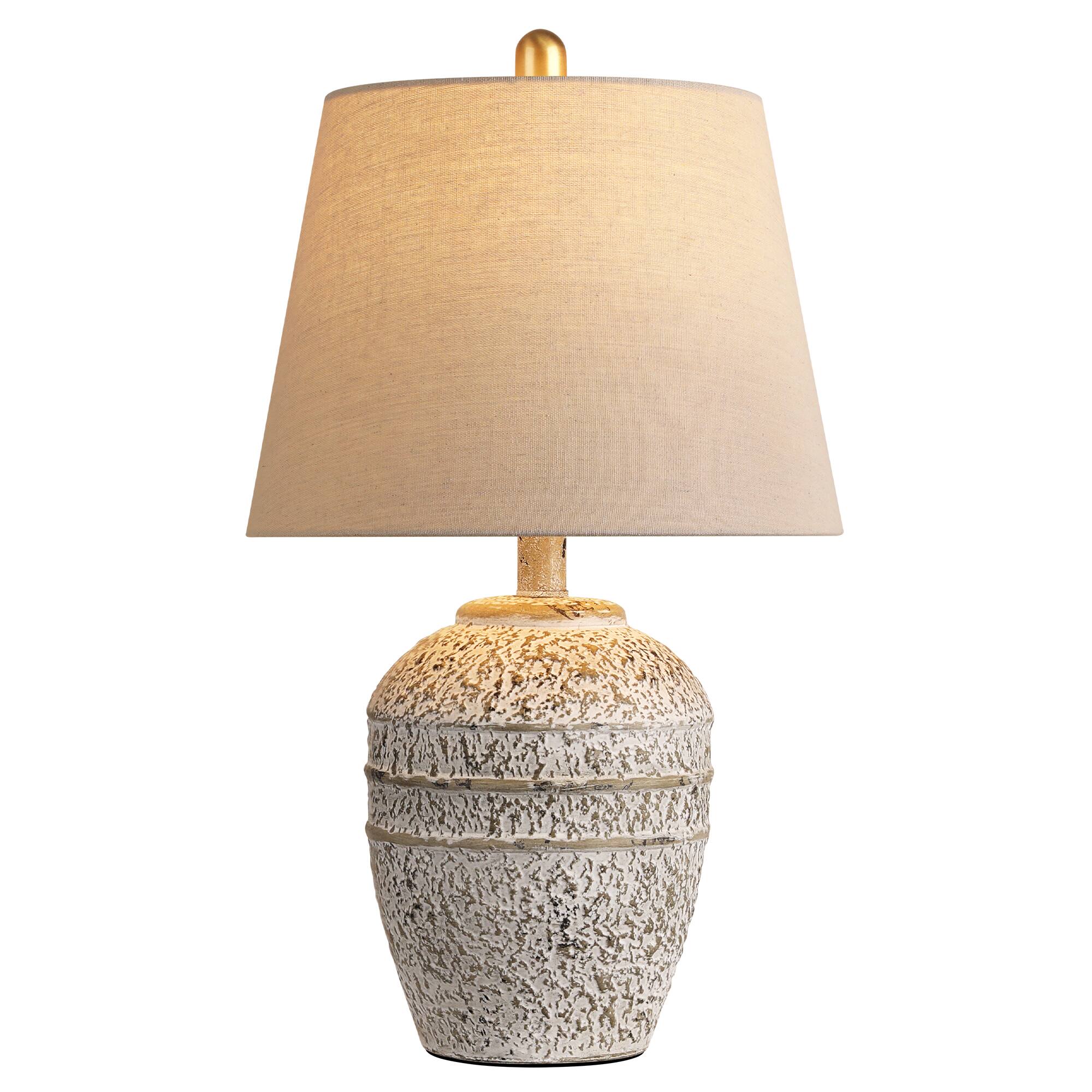 Alt View 3. partphoner - Rustic Gray Farmhouse Table Lamp - Grey.