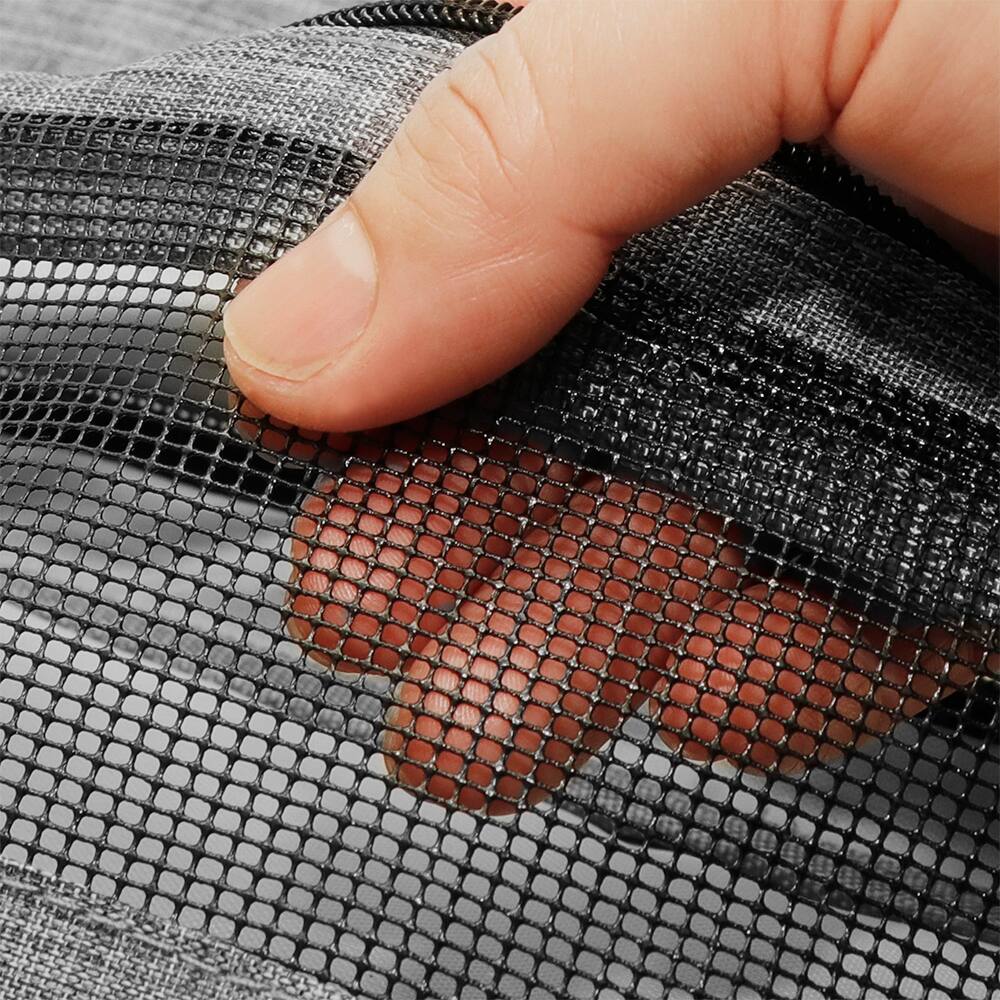 Alt View 4. Fosmon - Travel Toiletry Bag with Handle, 3 Compartments Hanging Toiletry Bag for Makeup Cosmetic Bag, Waterproof Travel Pouch - Gray.