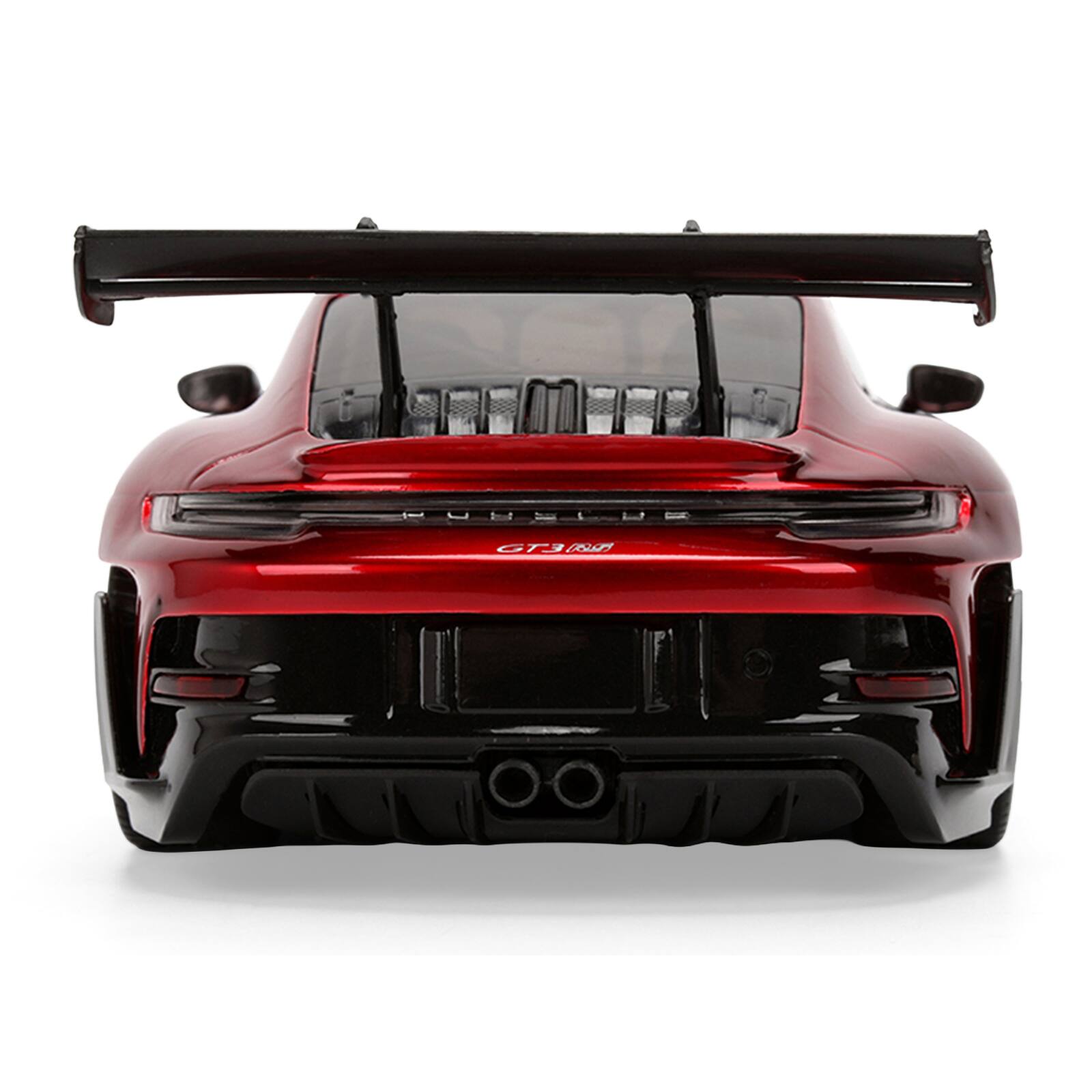 Alt View 6. Jada - Porsche 911 (992) GT3 RS Red Chrome with Carbon Top and Hood Stripes "Hyper-Spec" Series 1/24 Diecast Model Car by Jada.