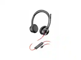 HP - Poly Blackwire 8225 Headset - Microsoft Teams - USB A/C - Noise Cancelling - Black