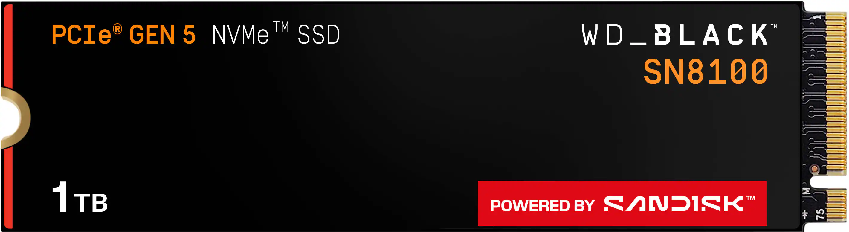 WD - BLACK SN8100 1TB Non-Heatsink Internal SSD Gen 5x4 NVMe