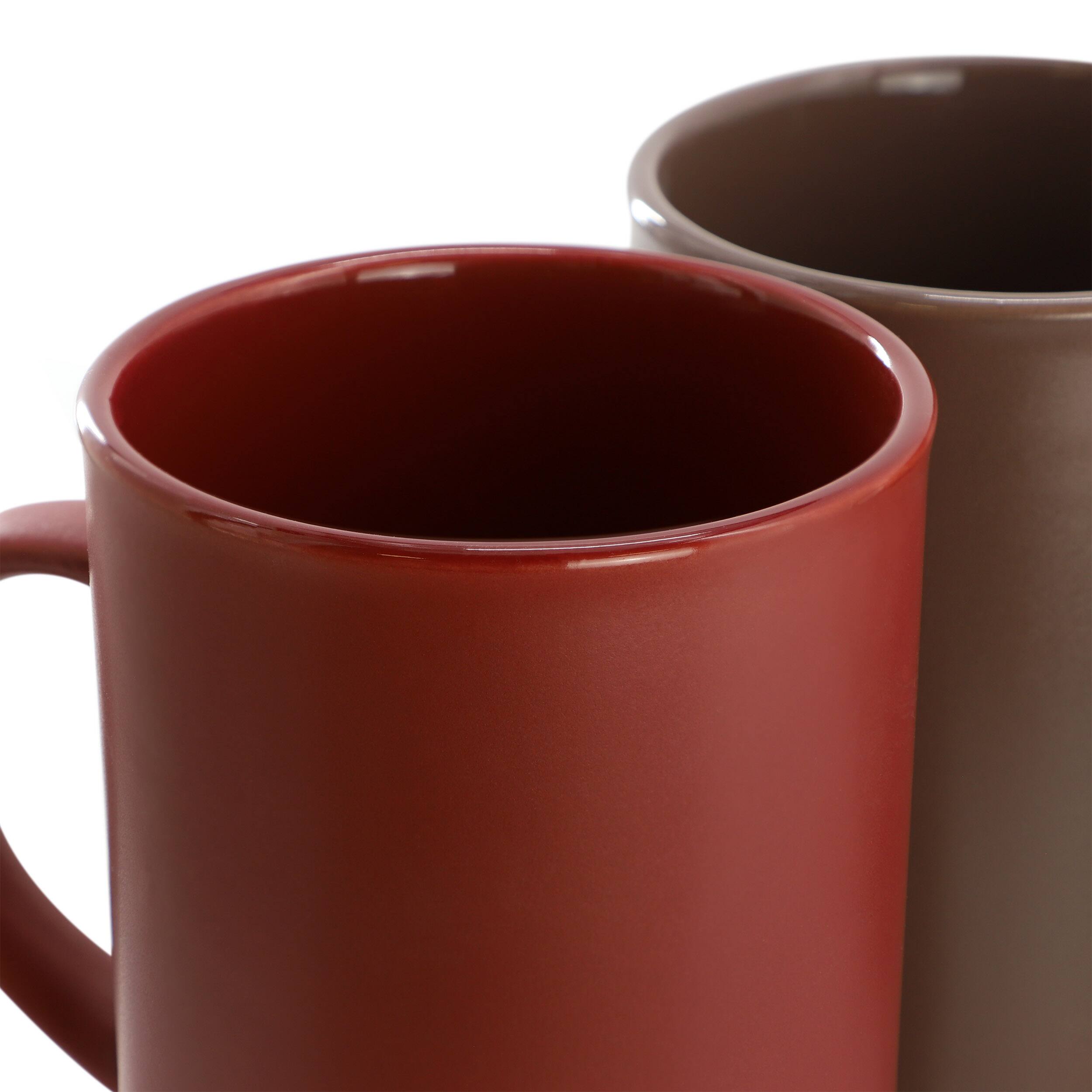 Alt View 1. Gibson - Gibson Home Midtown Hall 17oz 4 Piece Stoneware Mug Set in Assorted Colors - Assorted Colors.