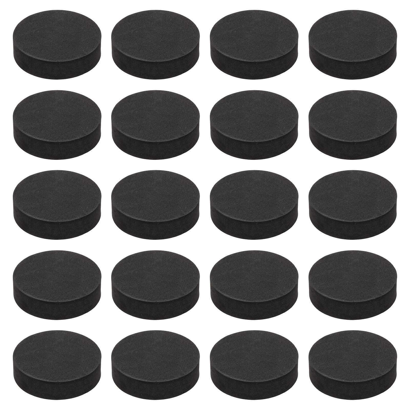 Unique Bargains - Single Sided Speaker Isolation Pads 45x12mm Round EVA Acoustic Foam Anti-Vibration Feet for Speaker Subwoofer, 32pcs - Black price history on PriceWatchPro