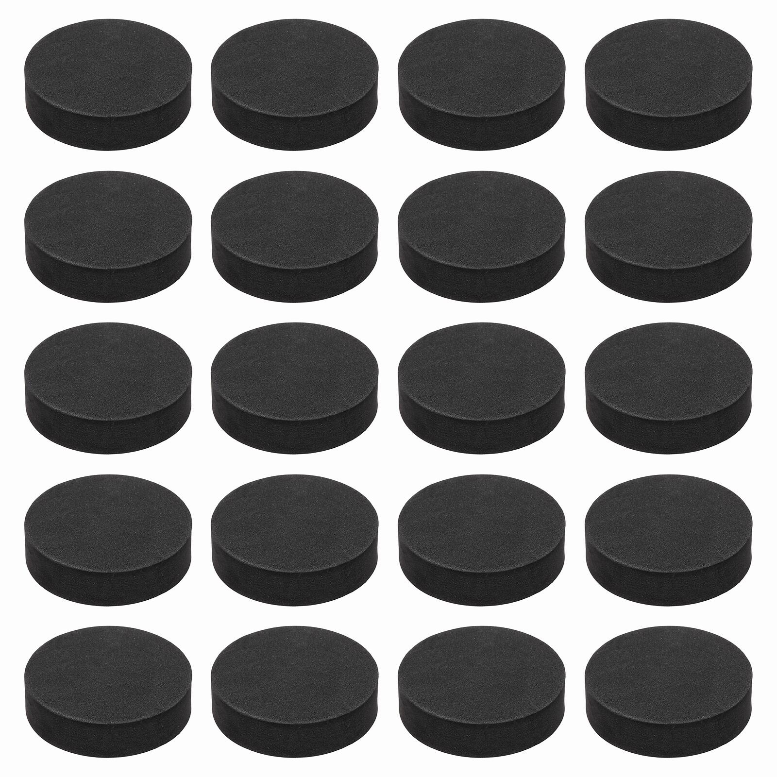 Front. Unique Bargains - Single Sided Speaker Isolation Pads 45x12mm Round EVA Acoustic Foam Anti-Vibration Feet for Speaker Subwoofer, 32pcs - Black.