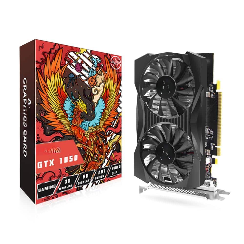 Dazzling Pops - GTX 1050 4G Graphics Card GDDR5 PCI Express 3.0 Graphics Card DVI VGA HDMI Graphics Card with Twin Freeze Fans