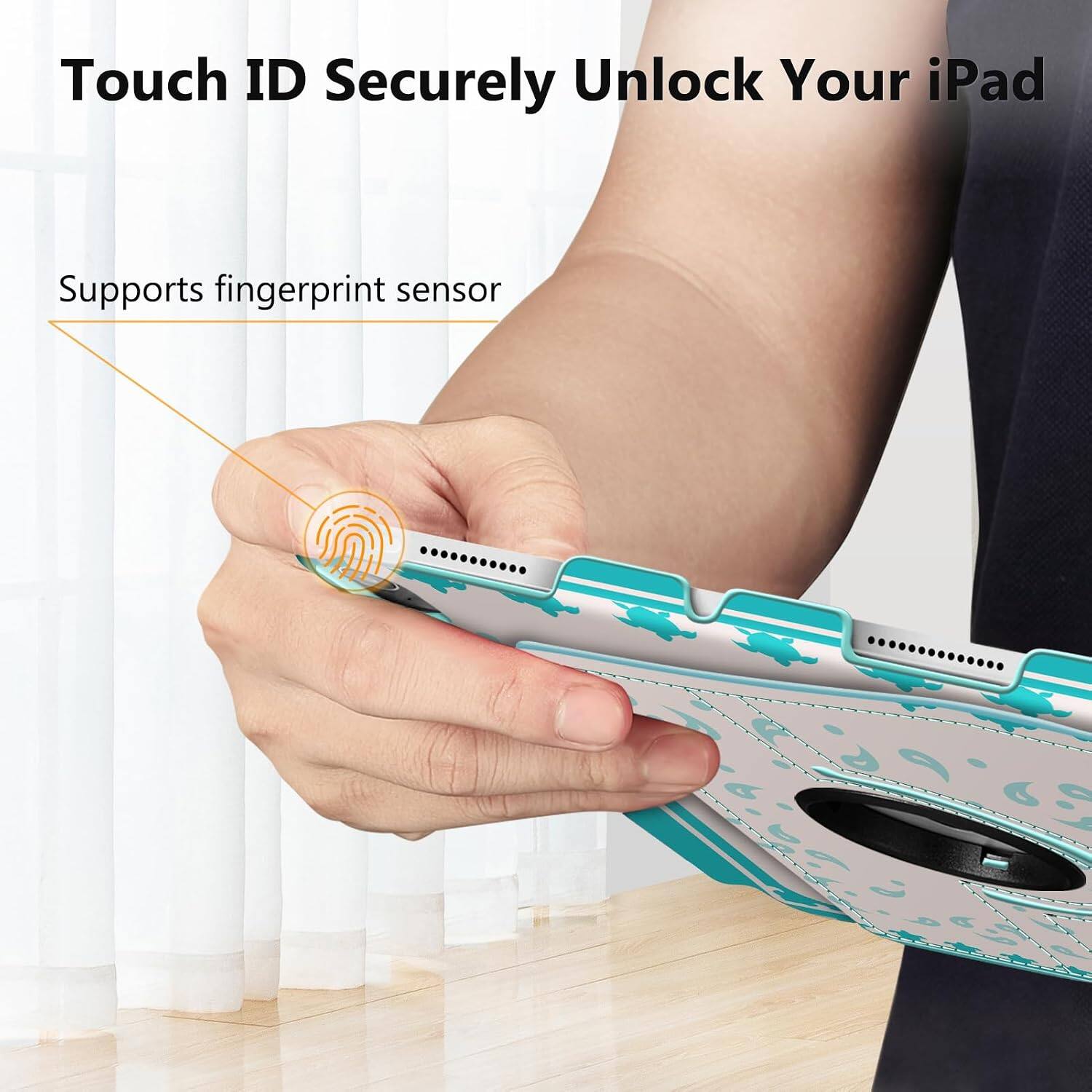 Touch ID Securely Unlock Your iPad  
Supports fingerprint sensor