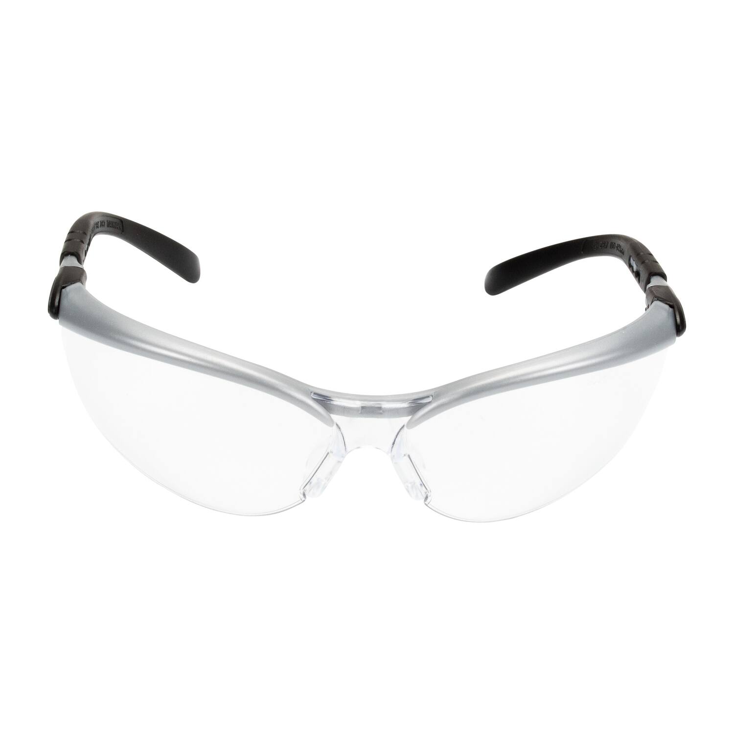 Angle. 3M - 3M BX Anti-Fog Safety Glasses Clear Lens Black/Silver Frame 1 pc - Black | Silver.