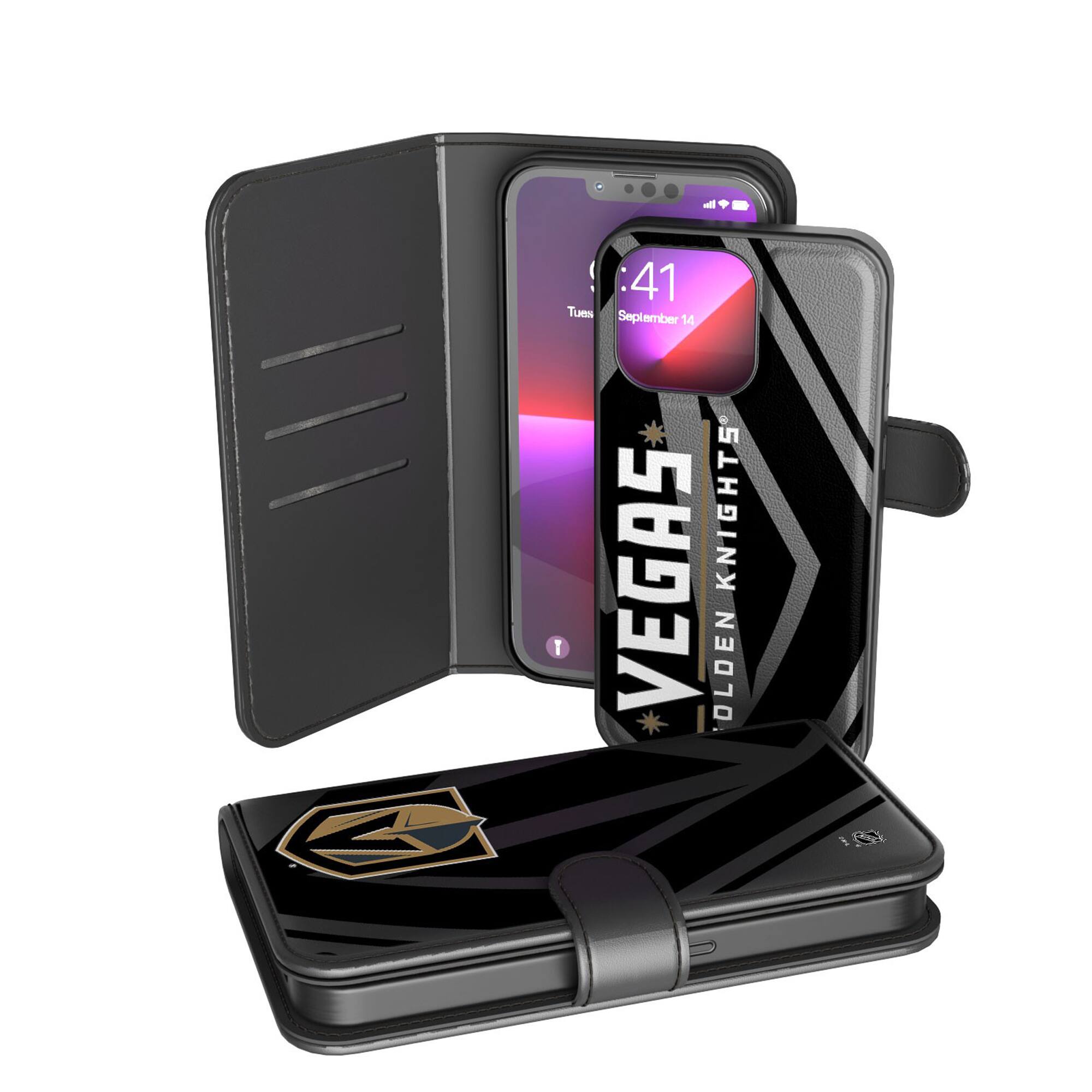Apple - knights iPhone Keyscaper NHL Vegas Golden Knights iPhone Wallet Case XR