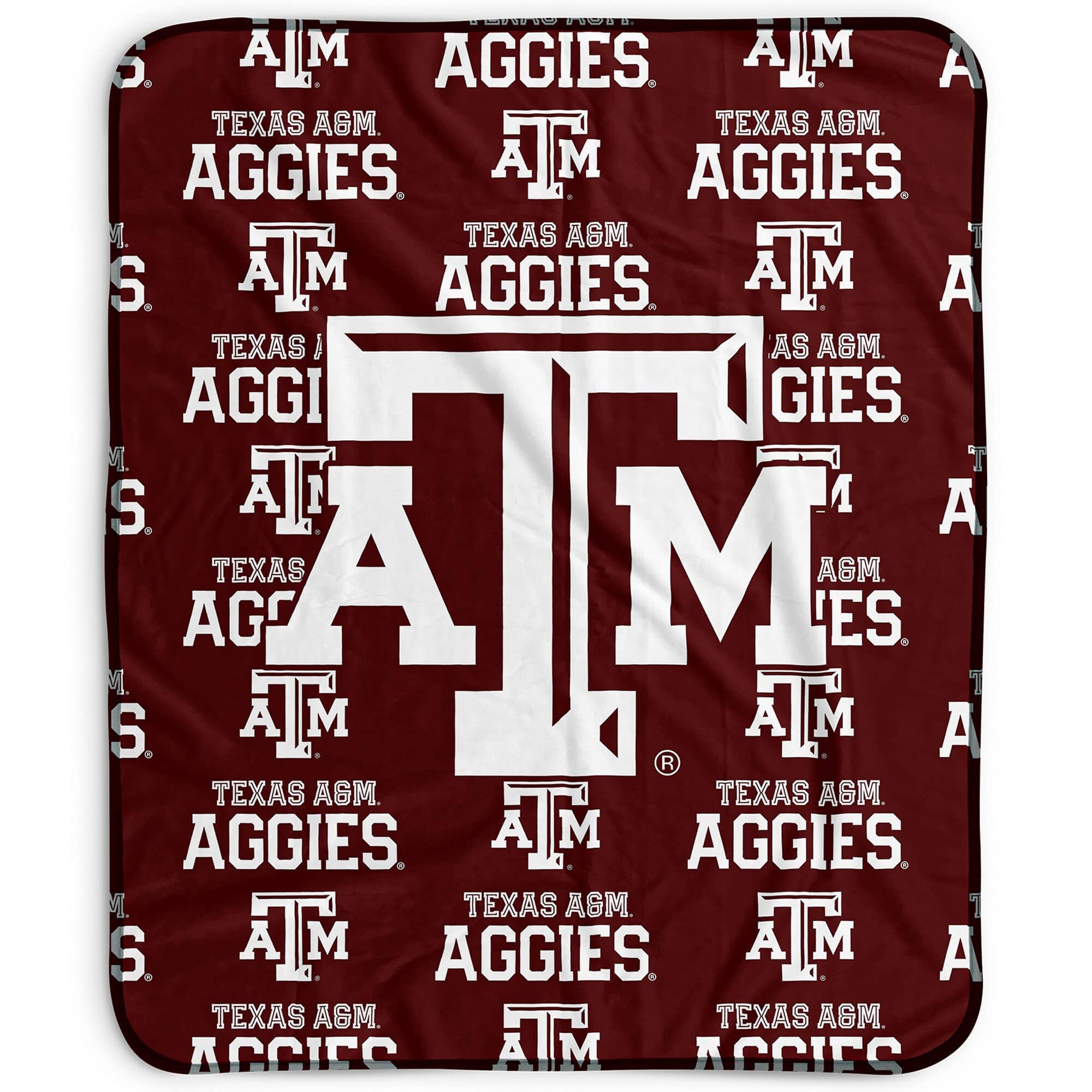 Pegasus - Texas A&M Aggies 50" x 60" Repeat Wordmark Fleece Blanket - Multicolor