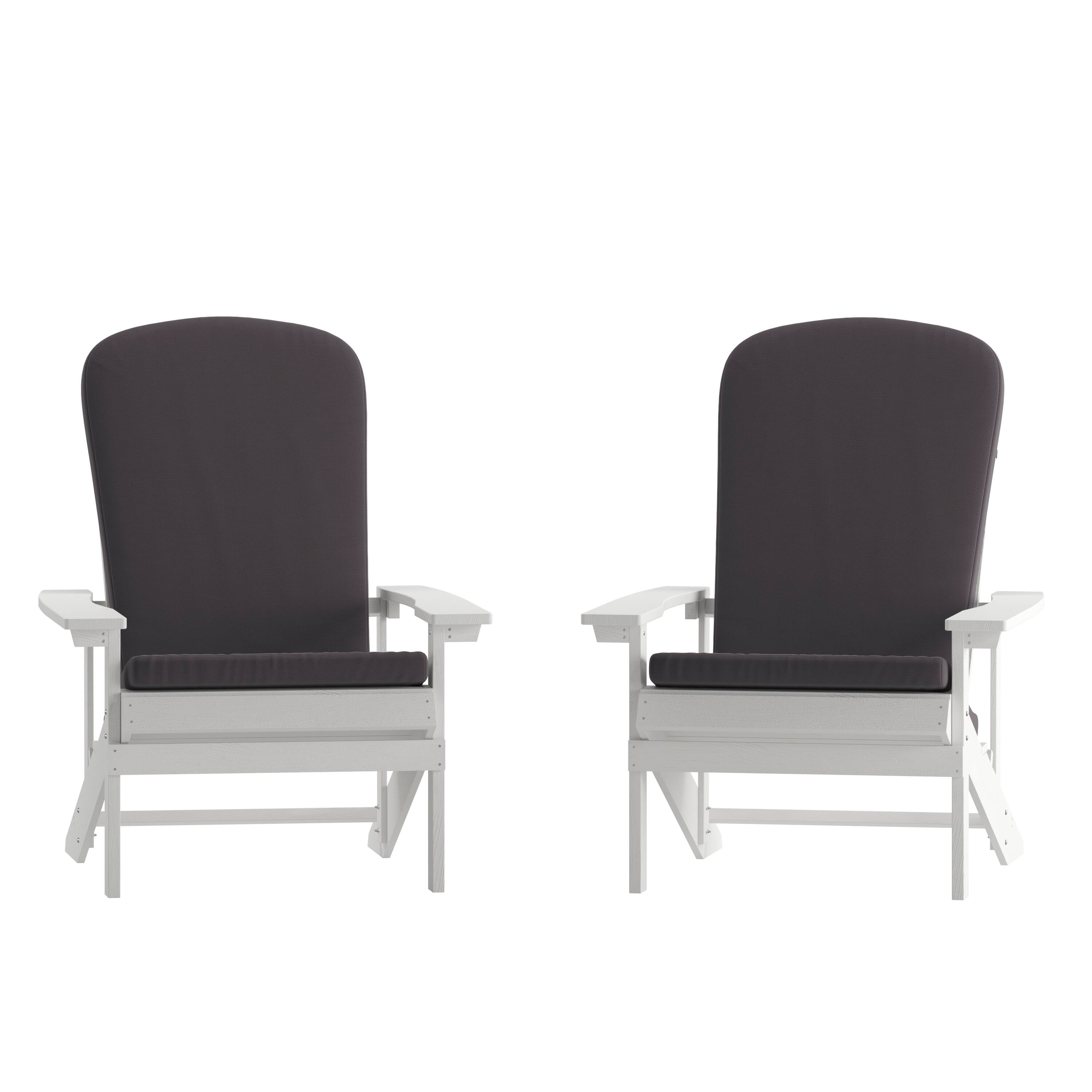 Gray Cushions/White Frame
