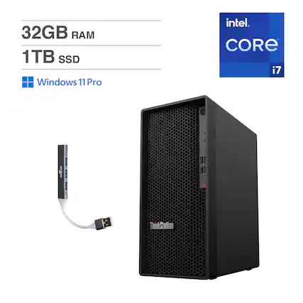 32GB RAM
1TB SSD
Windows 11 Pro
Intel Core i7
ThinkStation