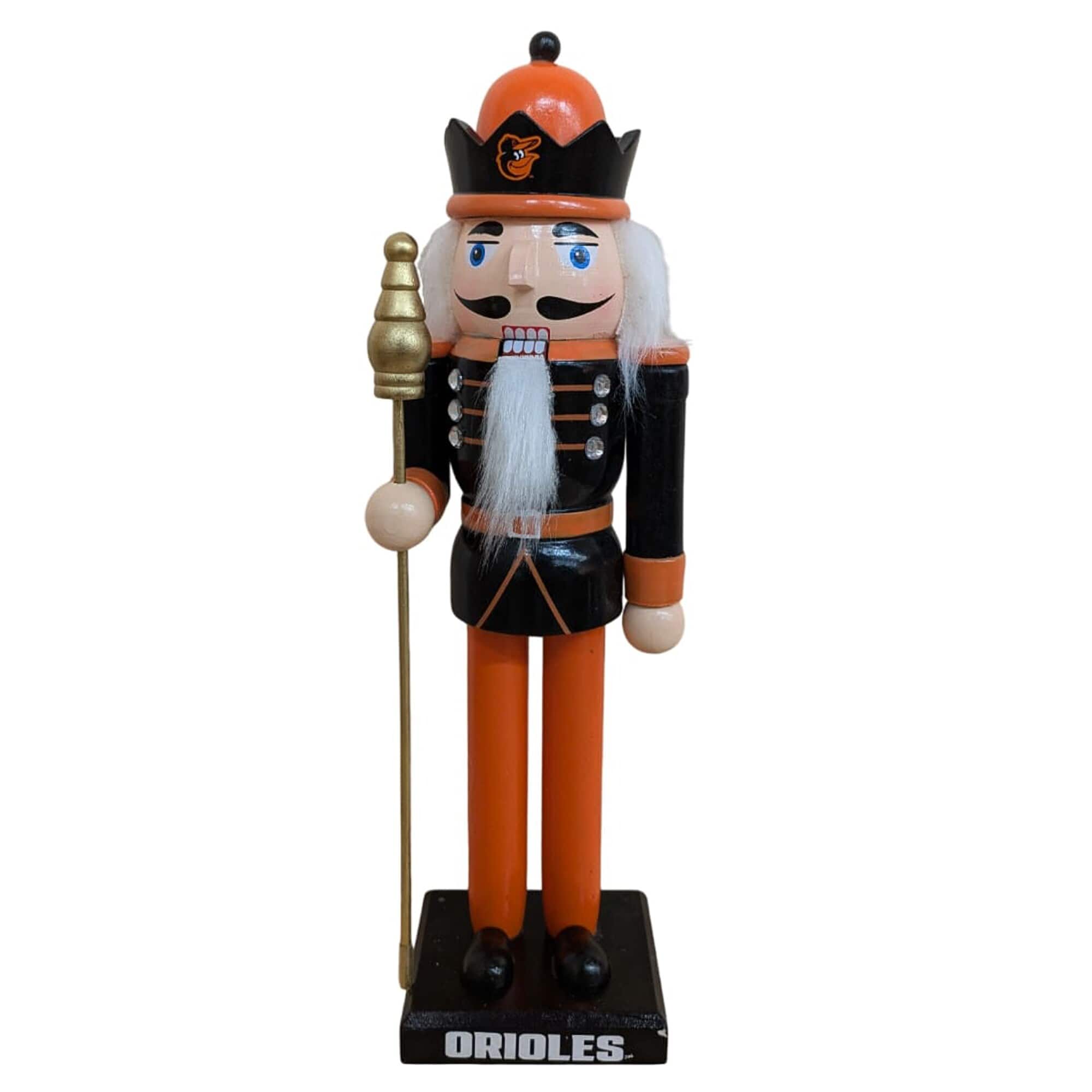 Evergreen Enterprises - Baltimore Orioles 12" Wooden Nutcracker Statue - Multicolor