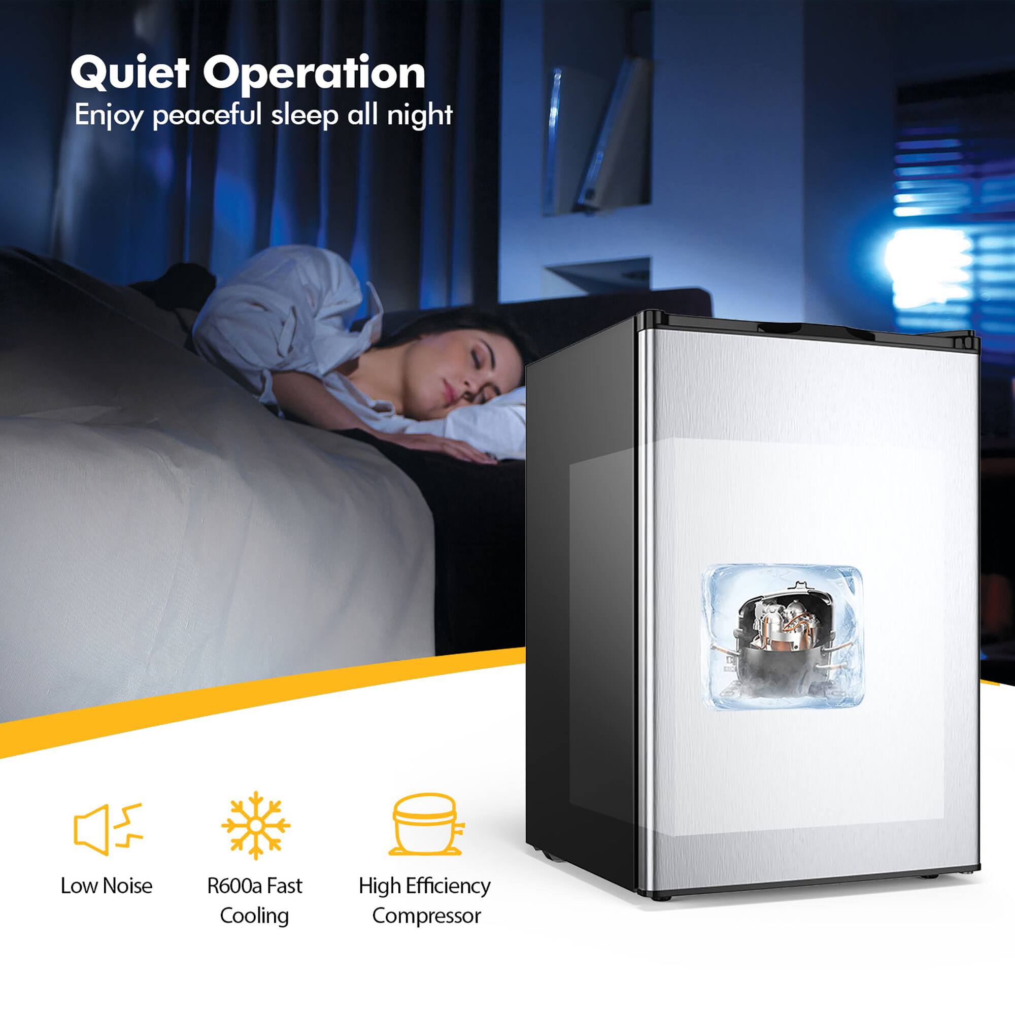 Quiet Operation: Enjoy peaceful sleep all night.