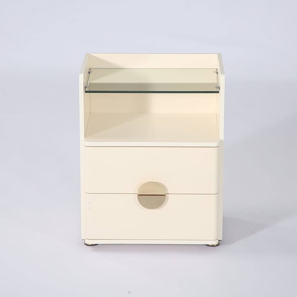 Alt View 5. Kadyn - Kadyn End Table, Side Table Slim Chair Side Table, No Assembly Required, Bedside Table for Living Room Bedroom - Beige.