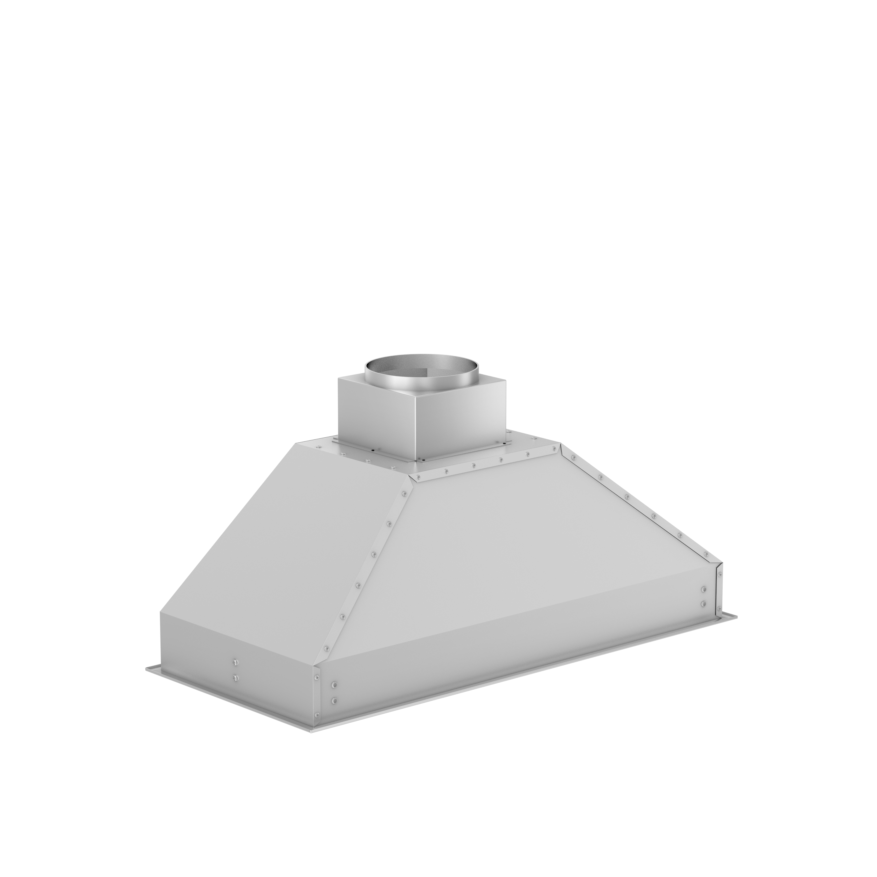 Angle. ZLINE - ZLINE 40" Ducted Remote Blower Range Hood Insert in Stainless Steel (698-RD-40) - Stainless Steel.