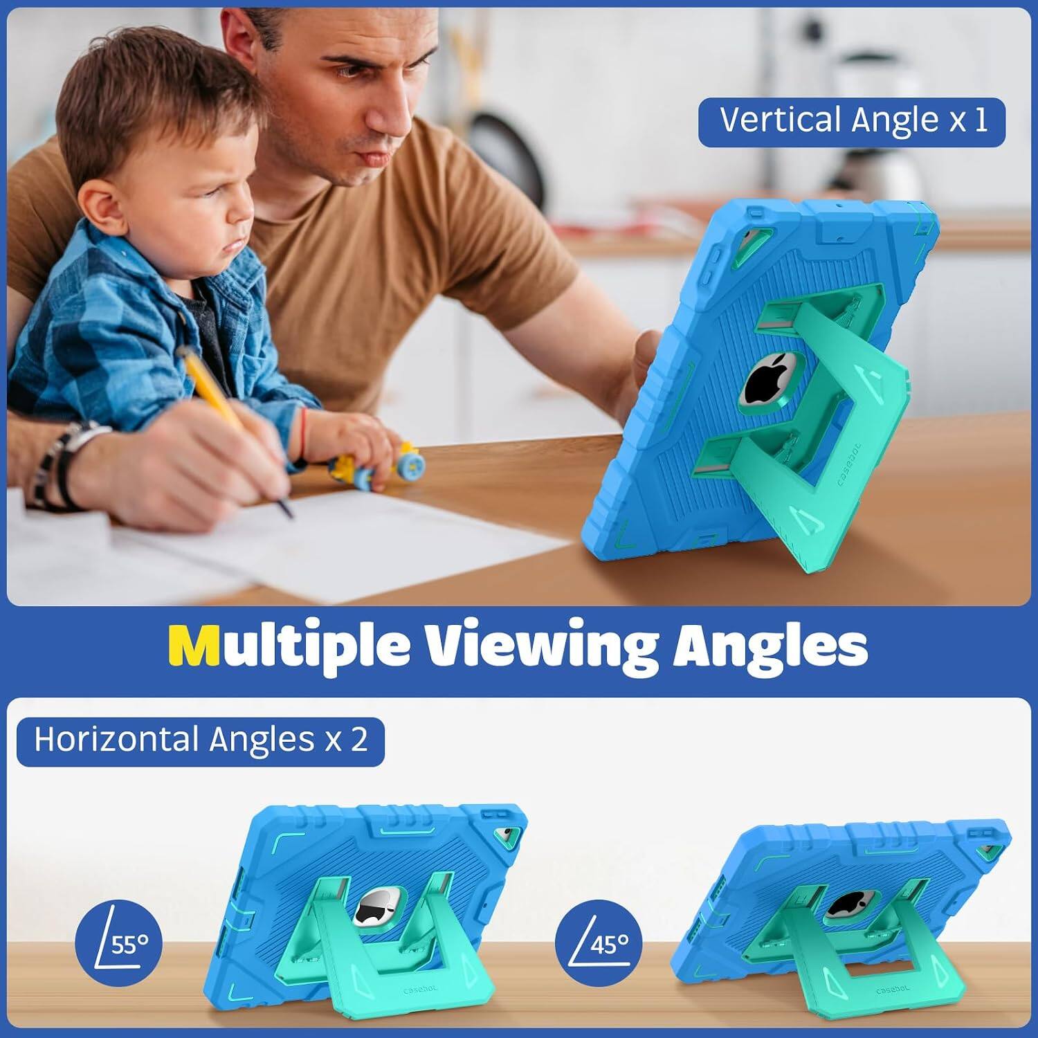 Vertical Angle x 1  
Multiple Viewing Angles  
Horizontal Angles x 2  
55°  
45°