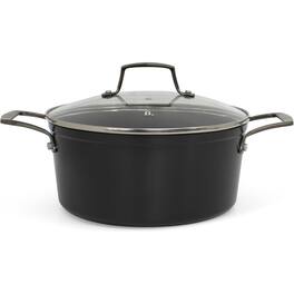 BLU - Blu. Cookware 4.5QT Casserole Pot with Lid, Non-Toxic - Black