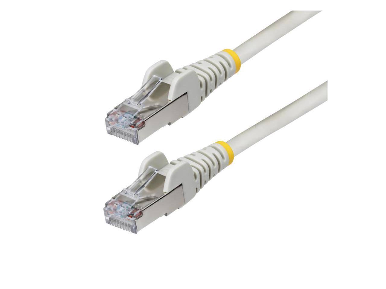 Front. StarTech.com - StarTech 1ft Gray CAT6a Ethernet Cable Model NLGR-1F-CAT6A-PATCH.